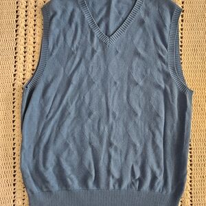 Walter Hagen Men's Blue V-Neck Sweater Vest